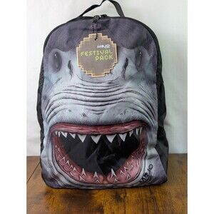 Mojo "Shark Realistic" 3D Polyester Backpack NWT